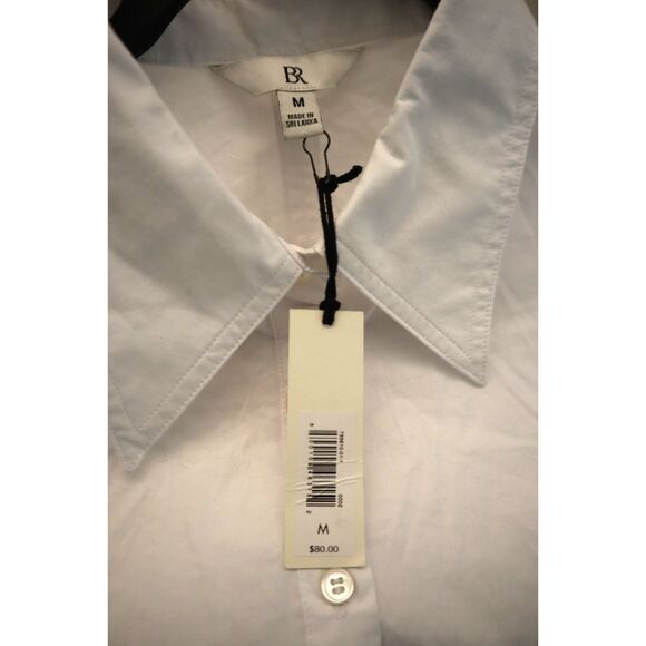 Banana Republic 755610-011 Women Sz M White The Perfect L/S Button-Up Shirt - Picture 4 of 8